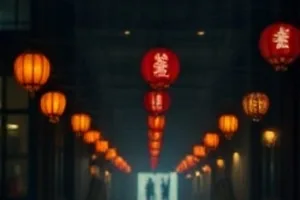 《深夜修补铺》凌晨的街边摊，台灯照着一把旧椅子