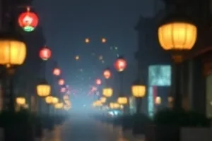 《第七次日落》天台场景，橙色晚霞压过楼群